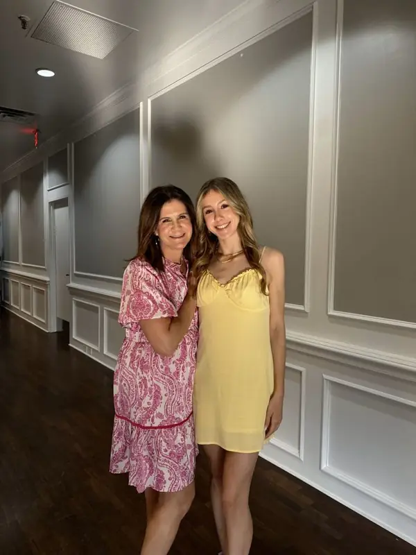 Beauty: Lisa dressed up for an evening out